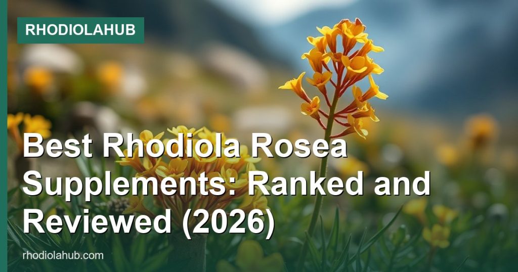Best Rhodiola Rosea Supplements: Ranked and Reviewed (2026) - RhodiolaHub