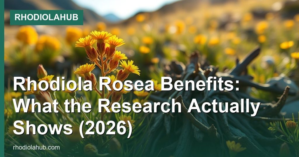 Rhodiola Rosea Benefits: What the Research Actually Shows (2026) - RhodiolaHub