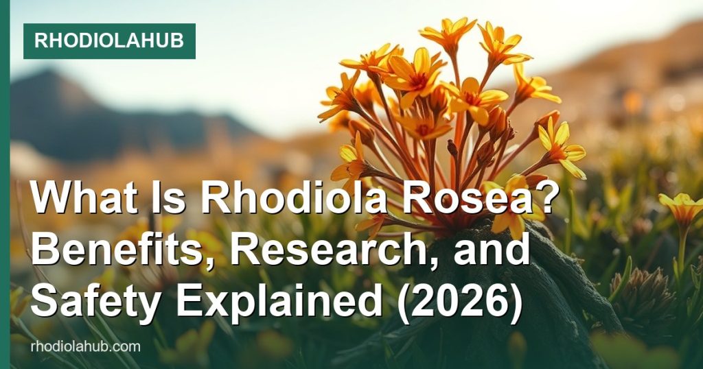 What Is Rhodiola Rosea? Benefits, Research, and Safety Explained (2026) - RhodiolaHub