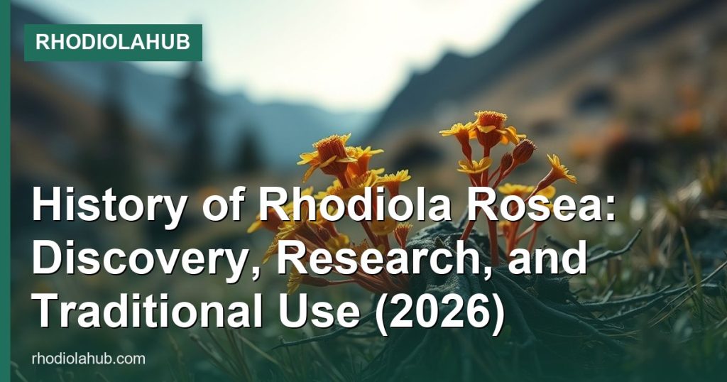 History of Rhodiola Rosea: Discovery, Research, and Traditional Use (2026) - RhodiolaHub