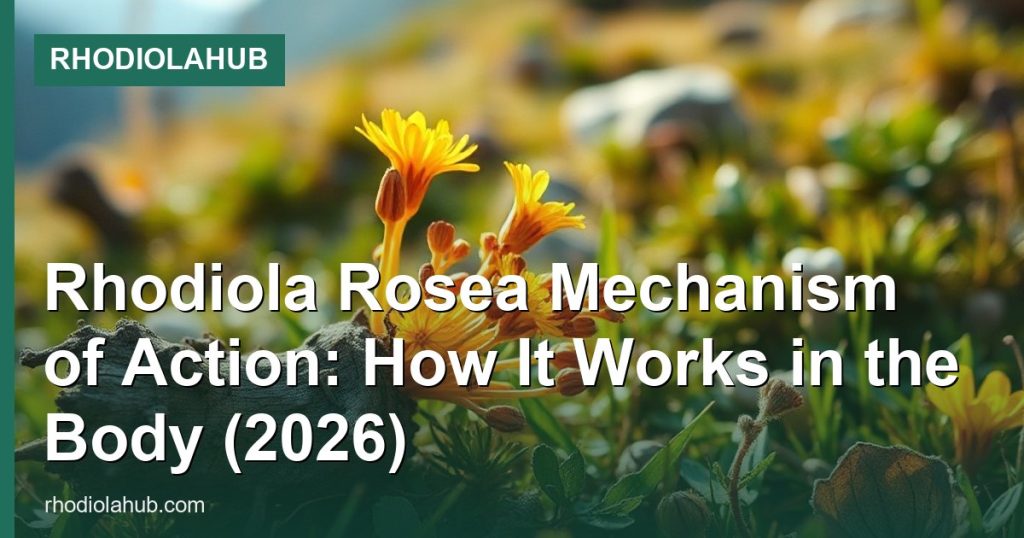 Rhodiola Rosea Mechanism of Action: How It Works in the Body (2026) - RhodiolaHub